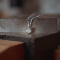 Breastmilk Necklace UK | Breastmilk Round Necklace | Boob Bling