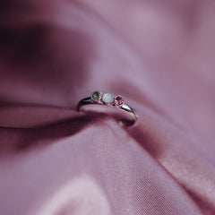 Breastmilk and Birthstone Ring UK | Breastmilk Rings UK | Premium Breast Milk Jewellery | Boob Bling