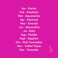 Birthstone Jewellery UK | Boob Bling | Premium Birthstone Jewellery UK | Breastmilk and Birthstone RIngs