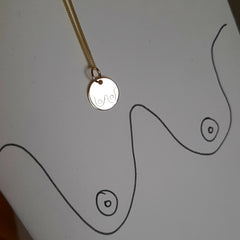 Gold Boob Necklace