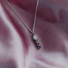 Breastfeeding Mum Keepsake Necklace | Breastmilk and Birthstone Necklace | Mum of 3 keepsake necklace | Breastfeeding Keepsake