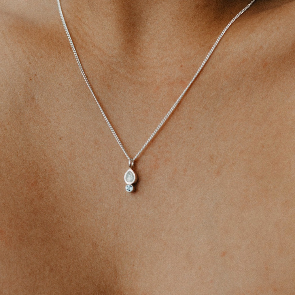 Breastmilk and Diamond Necklace