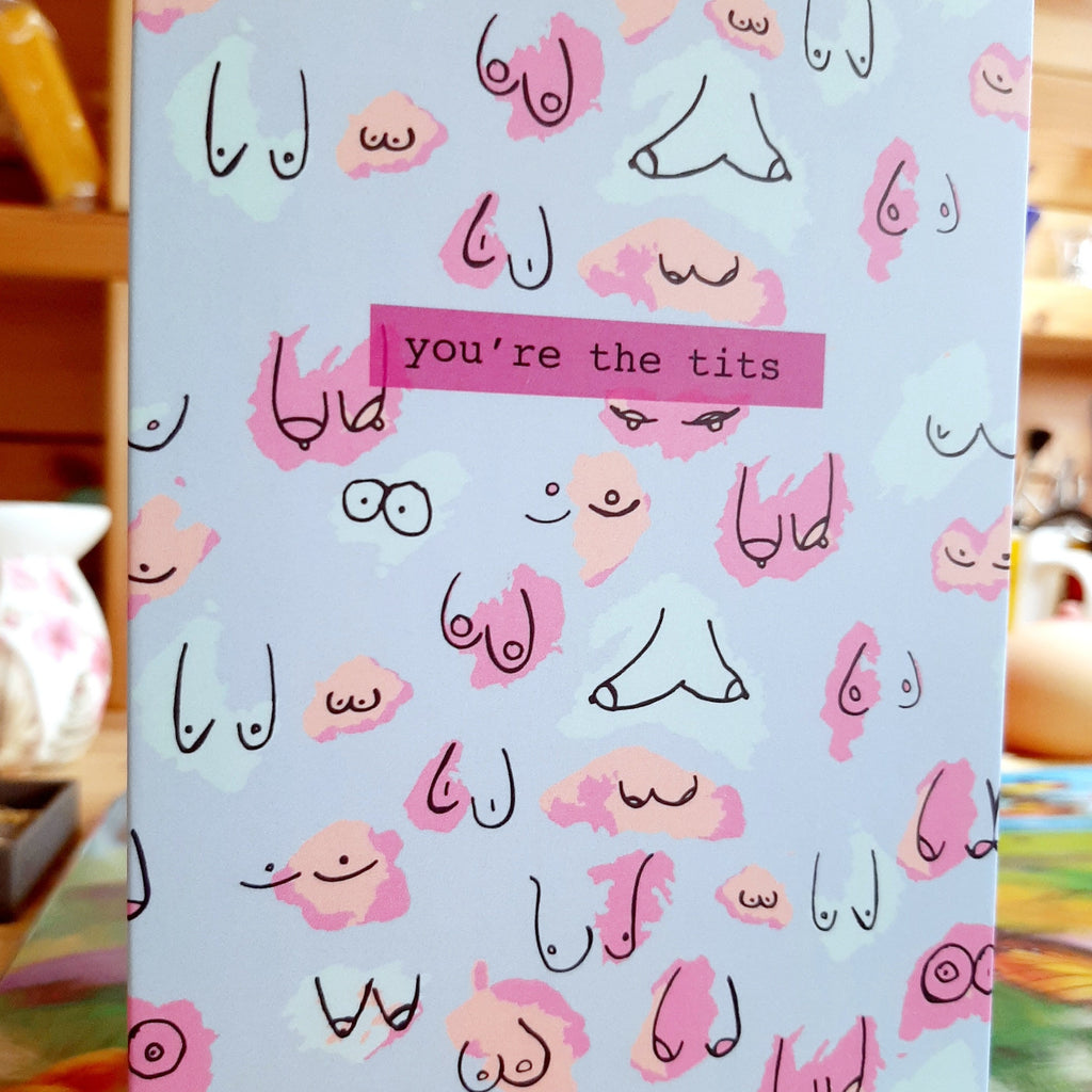 "You're The Tits" Gift Card - Boob Bling