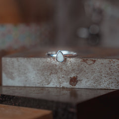 Breastmilk Ring made in silver to celebrate your breastfeeding journey